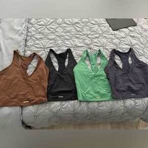 Gymshark x Whitney Simmons V4 crop tanks